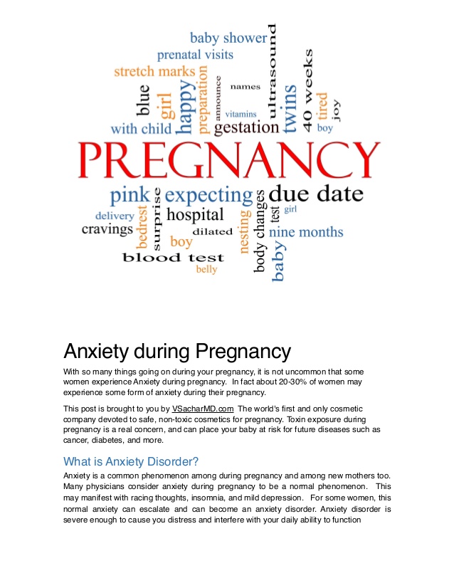 Anxiety During Pregnancy 1