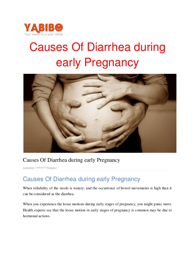 Diarrhea During Pregnancy 1
