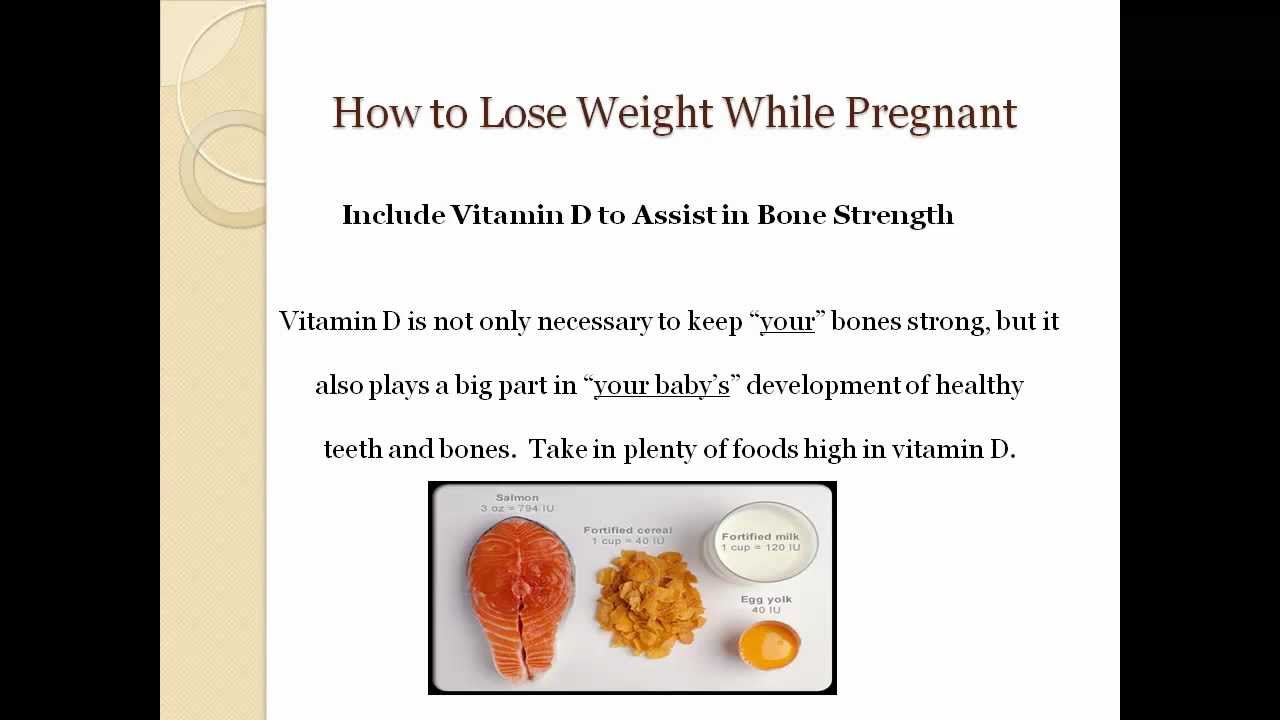 Losing Weight During Pregnancy