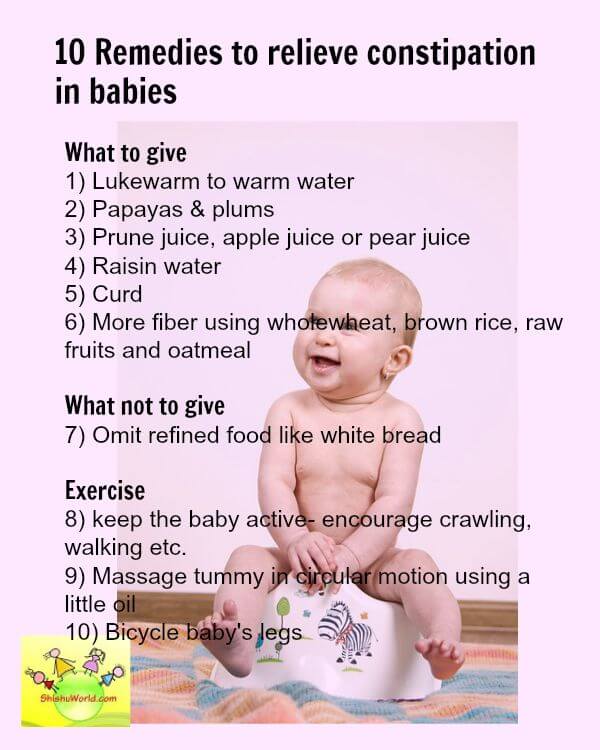 what to do when 3 month old baby is constipated